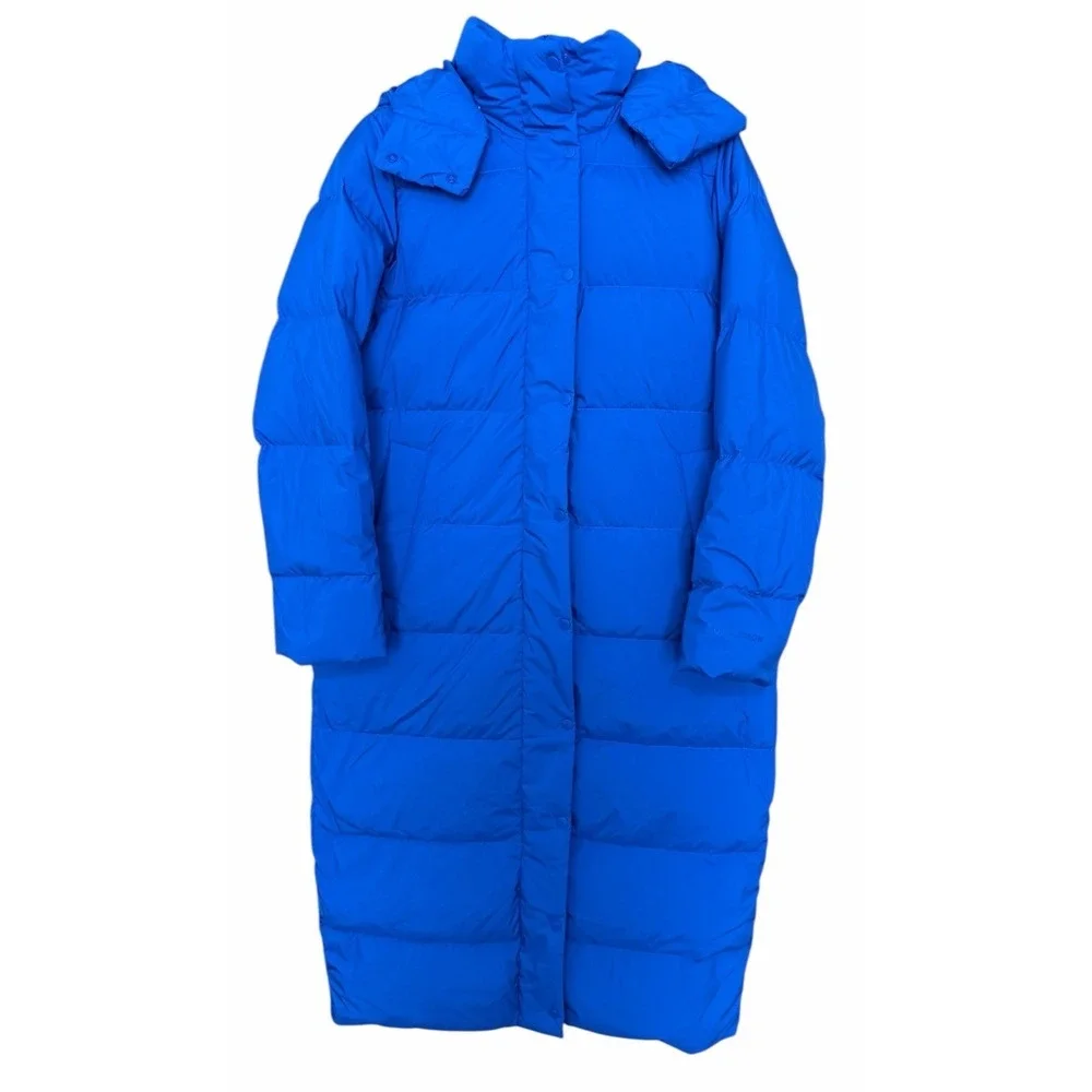 Lululemon Wunder Puff Long Jacket Psychic Blue‎ Women's Size 8